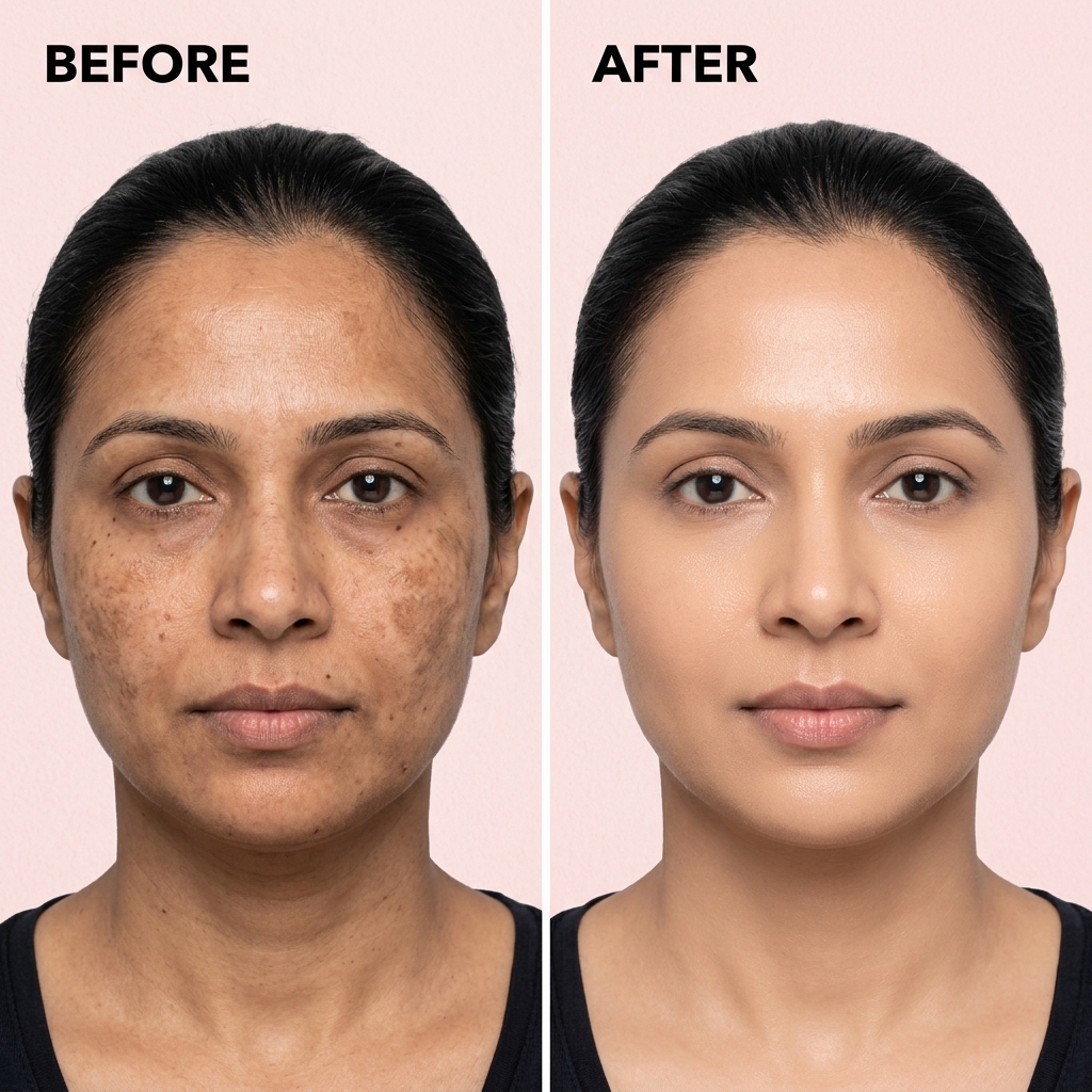 Pigmentation Treatment Before and After - Sunita, 42